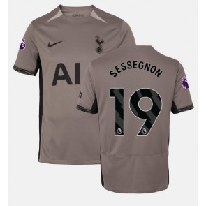 Tottenham Hotspur Ryan Sessegnon #19 Replica Third Stadium Shirt 2023-24 Short Sleeve